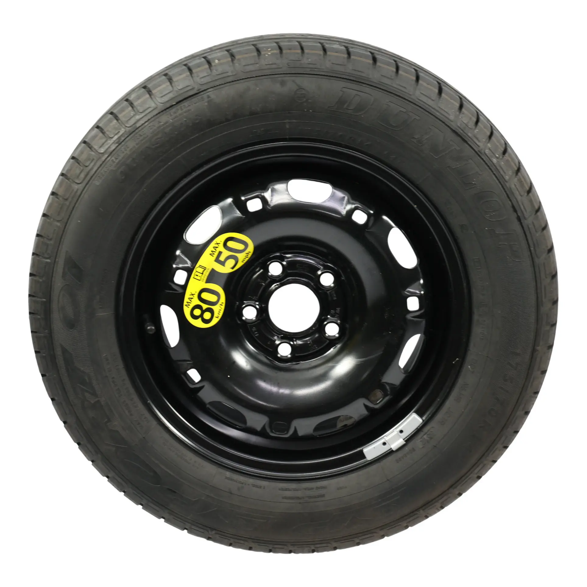 VW Polo Mk5 Koło Zapasowe Stalowe R14 5J ET43 Dunlop 175/70 6Q0601027R