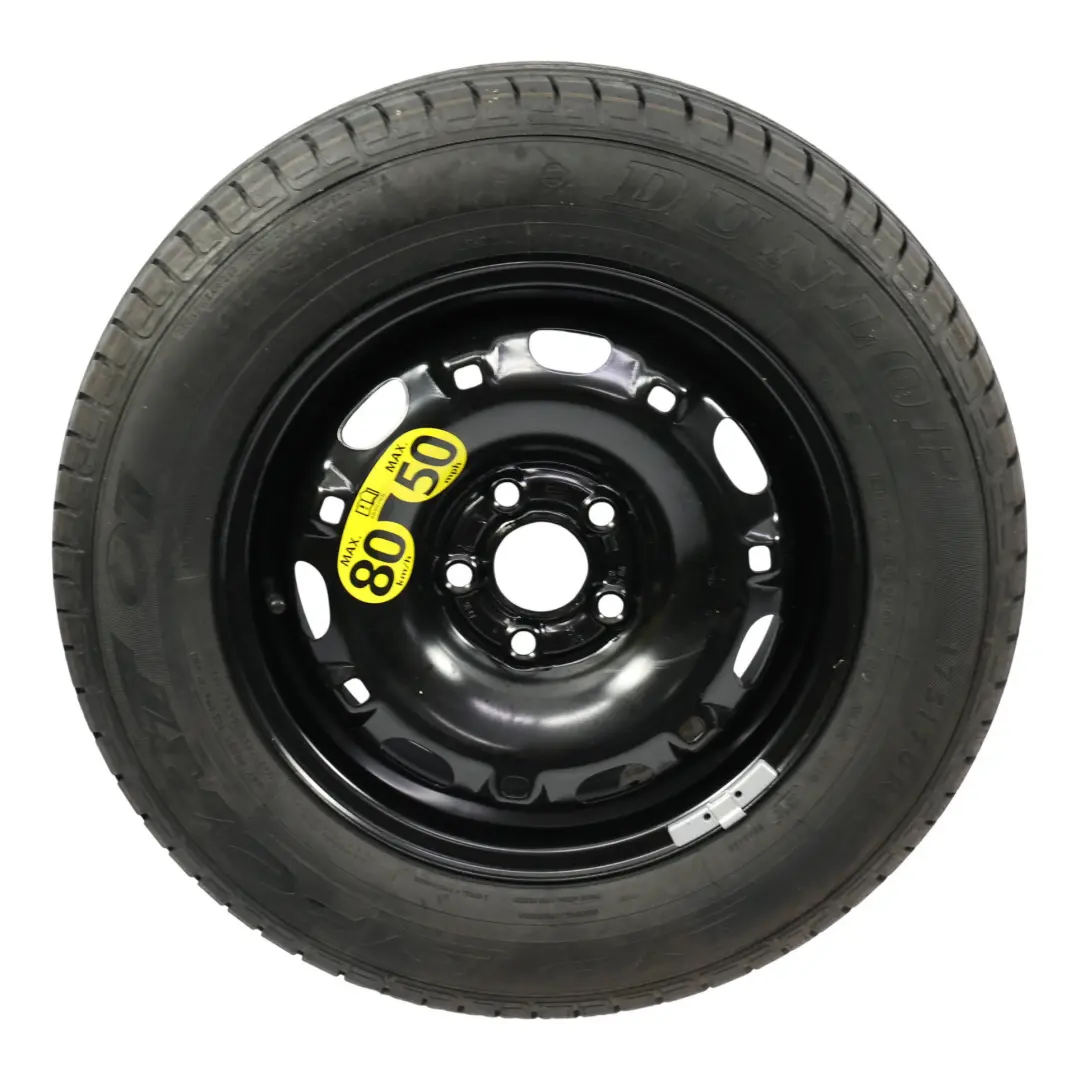 Volkswagen Polo MK5 Roue Secours Jante Acier R14 5J ET:43 Pneu 175/70 - SKU 6Q0601027R-3 - Numéro de pièce 6Q0601027R