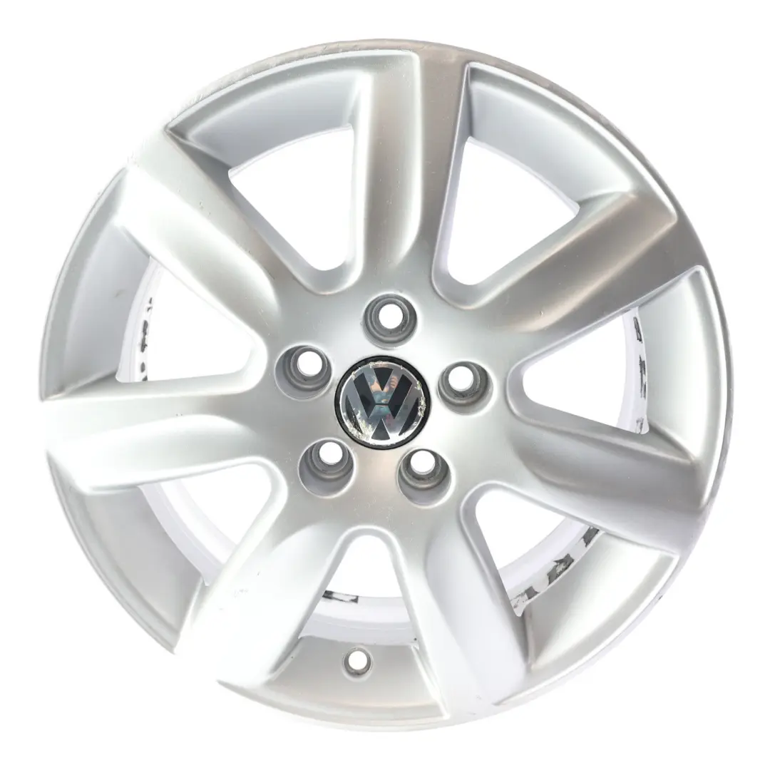 VW Volkswagen Polo 6R Mk5 Silberne Leichtmetallfelge 15" ET:40 6J - SKU 6R0601025L-2 - Teilenummer 6R0601025L