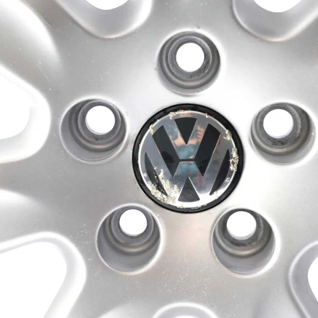 VW Volkswagen Polo 6R Mk5 Silberne Leichtmetallfelge 15" ET:40 6J - SKU 6R0601025L-2 - Teilenummer 6R0601025L