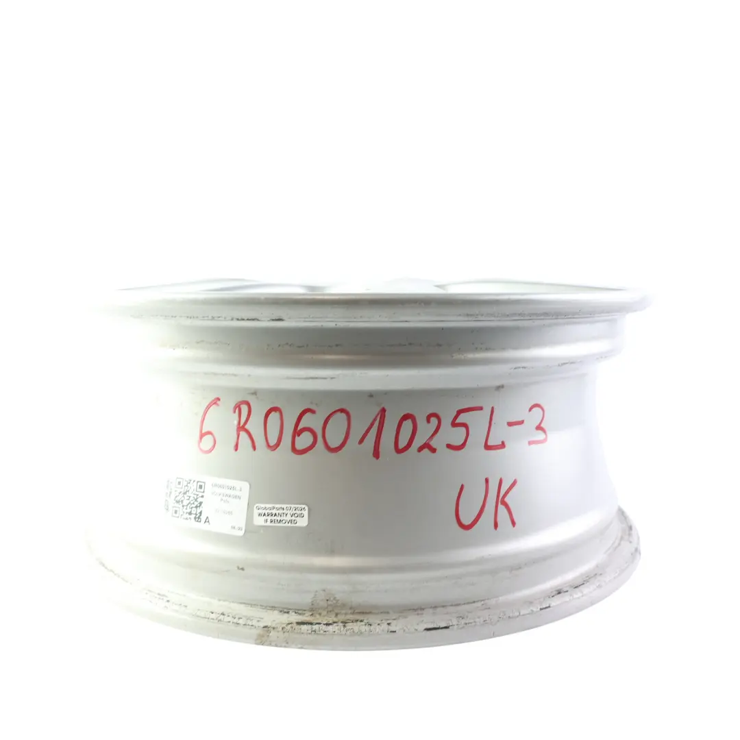 VW Volkswagen Polo 6R Mk5 Silver Wheel Alloy Rim 15" ET:40 6J - SKU 6R0601025L-3 - Part number 6R0601025L