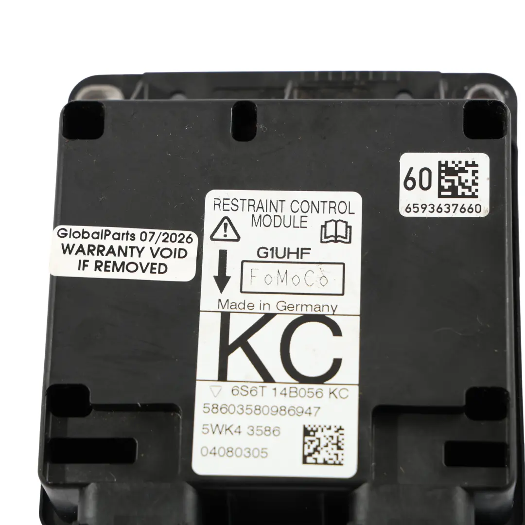 Ford Fiesta MK5 Fusion MK1 Luftsteuerung Modul Einheit ECU - SKU 6S6T-14B056-KC - Teilenummer 6S6T-14B056-KC