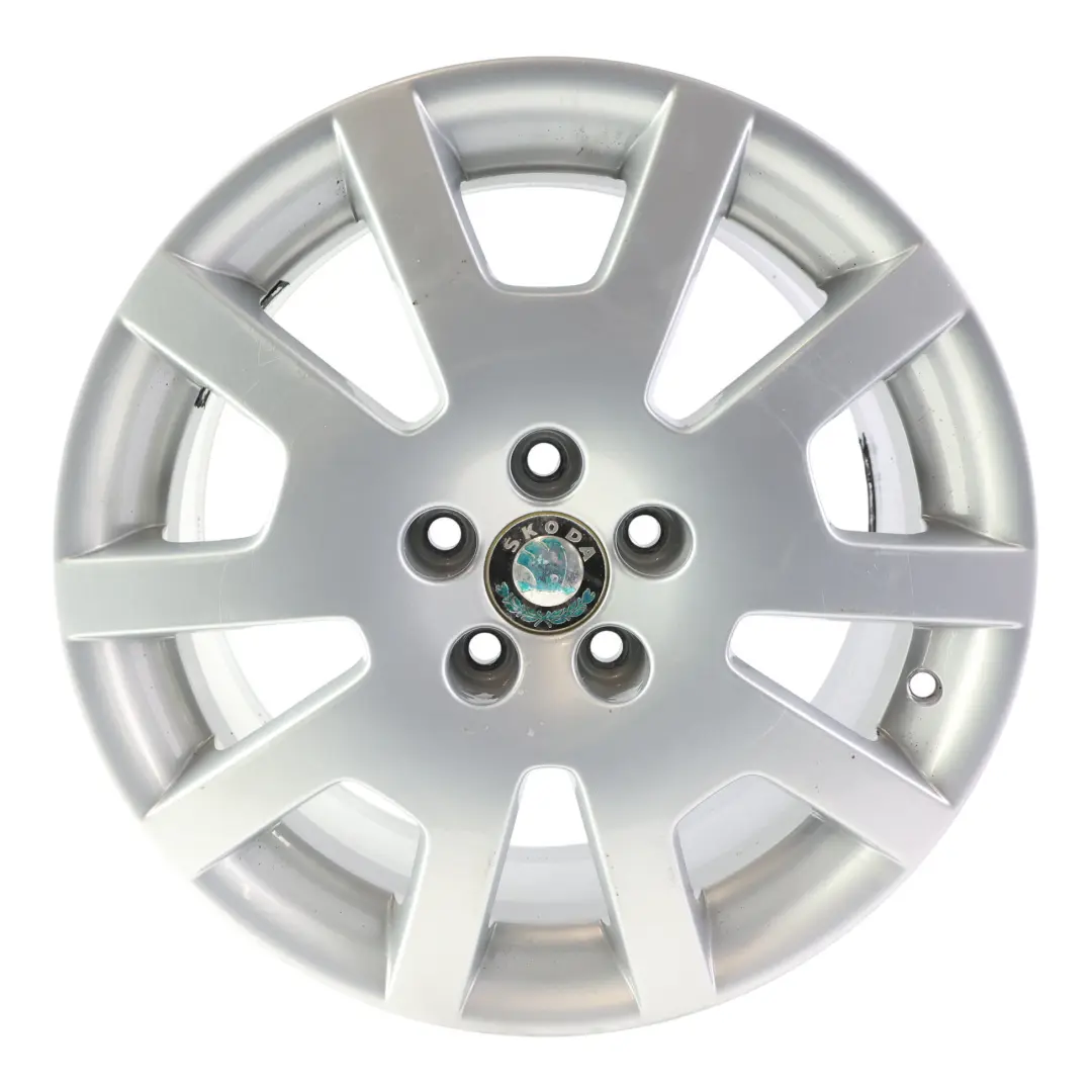 Mk1 6Y VRS Alloy Wheel Rim 16" Silver 6.5Jx16H2 ET37 to Skoda Fabia with Part number 6Y0601025M Skoda Fabia Mk1 6Y VRS Alloy Wheel Rim 16" Silver 6.5Jx16H2 ET37 - SKU 6Y0601025M-4 - Part number 6Y0601025M