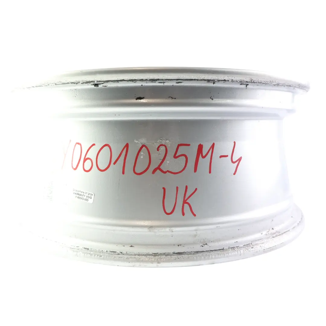 Skoda Fabia Mk1 6Y VRS Alloy Wheel Rim 16" Silver 6.5Jx16H2 ET37 - SKU 6Y0601025M-4 - Part number 6Y0601025M