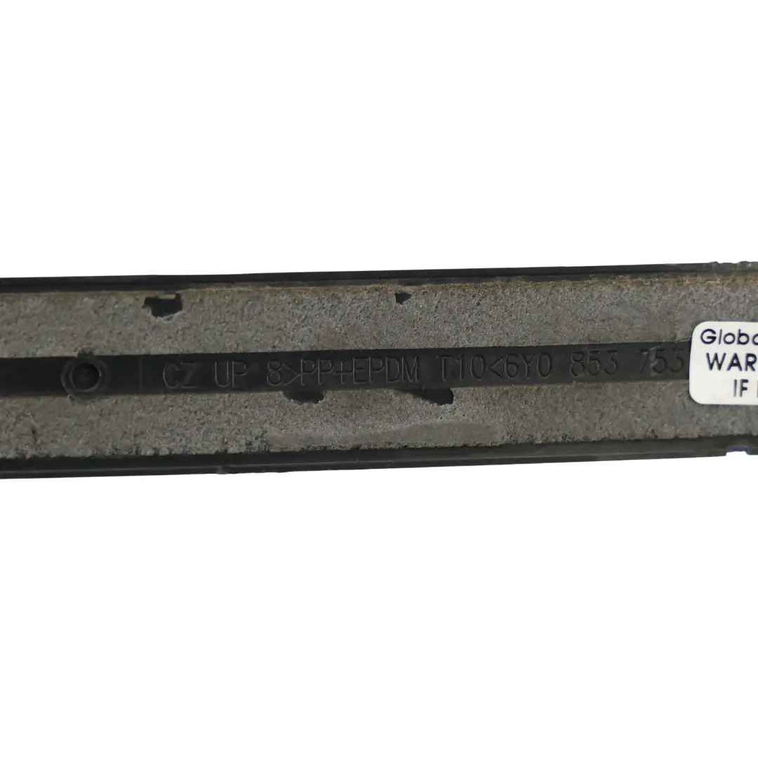 Skoda Fabia RS 6Y Door Protective Strip Rear Left N/S Satin Black - SKU 6Y0853753 - Part number 6Y0853753