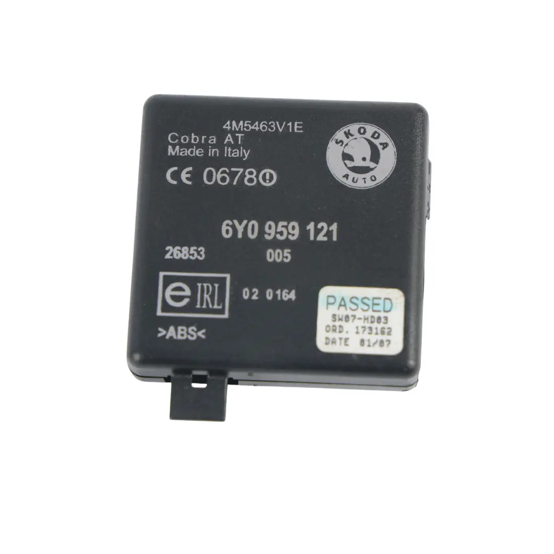 6y Anti Theft Ultrasound Alarm Sensor Module to Skoda Fabia Rs with Part number 6Y0959121 Skoda Fabia Rs 6y Anti Theft Ultrasound Alarm Sensor Module - SKU 6Y0959121 - Part number 6Y0959121
