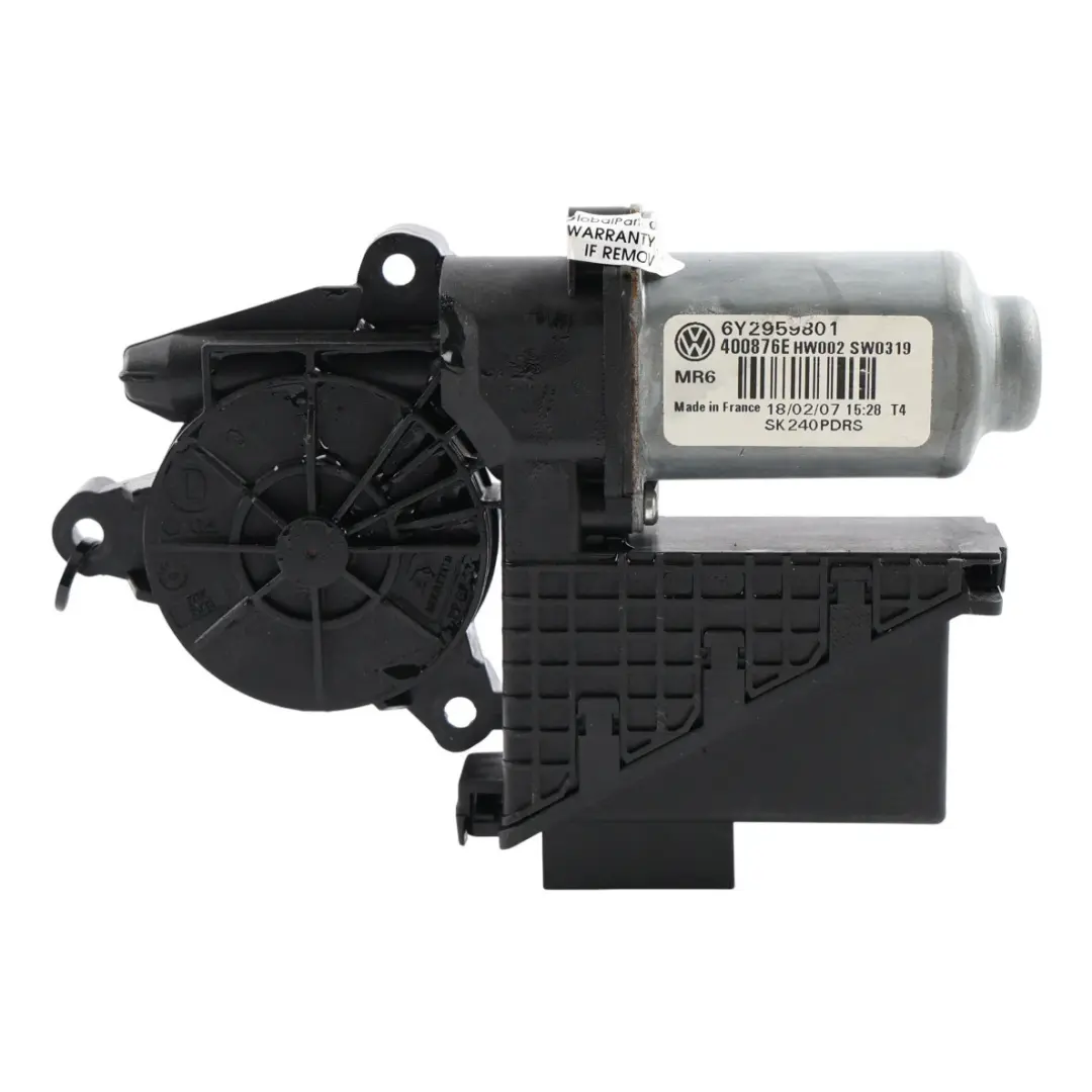 6Y Front Door Window Regulator Motor Passenger Side -RHD to Skoda Fabia Rs with Part number 6Y2959801 Skoda Fabia Rs 6Y Front Door Window Regulator Motor Passenger Side -RHD - SKU RHD-6Y2959801 - Part number 6Y2959801