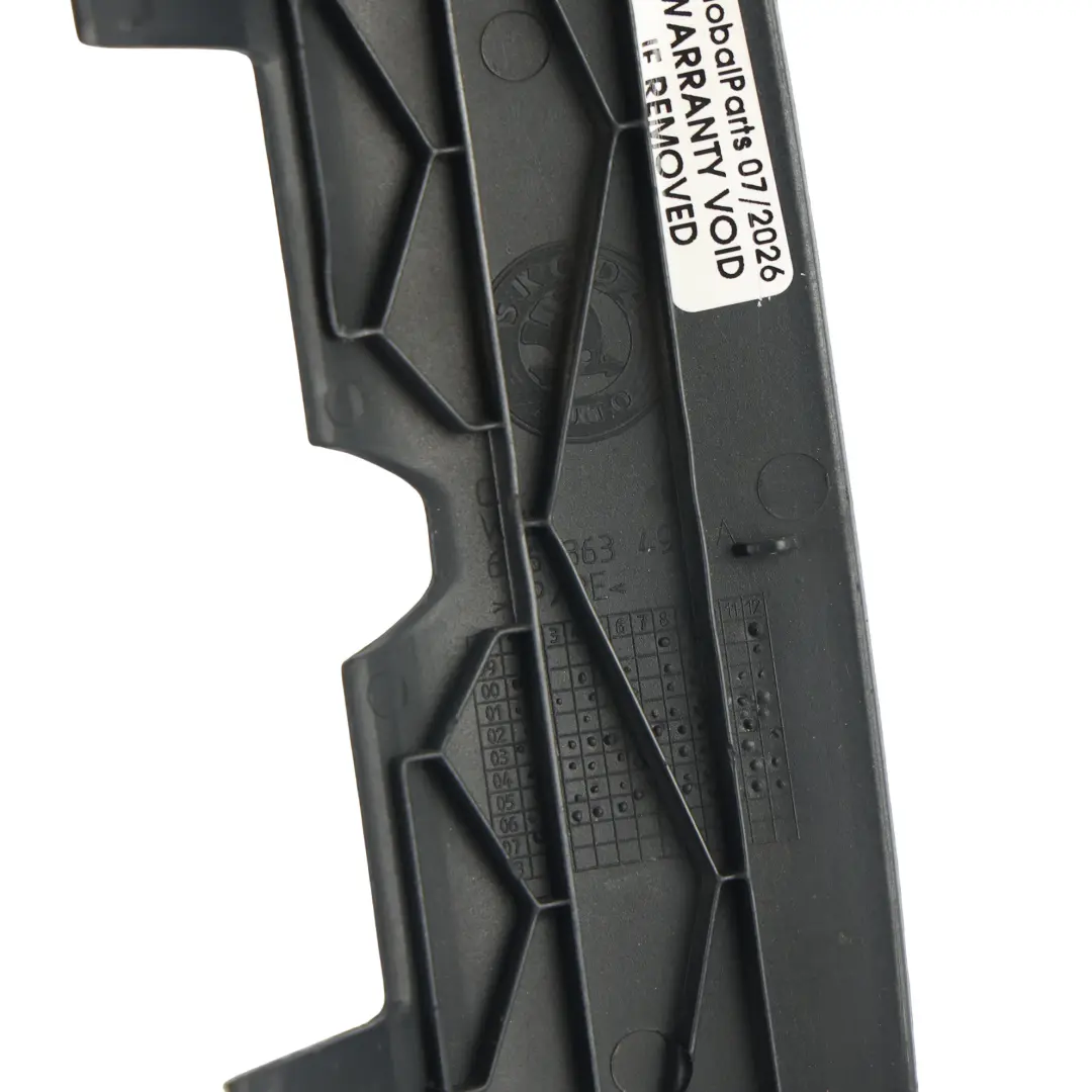 Skoda Fabia 6Y MK1 Cache Couvercle Coffre Arrière Noir - SKU 6Y6863497A - Numéro de pièce 6Y6863497A