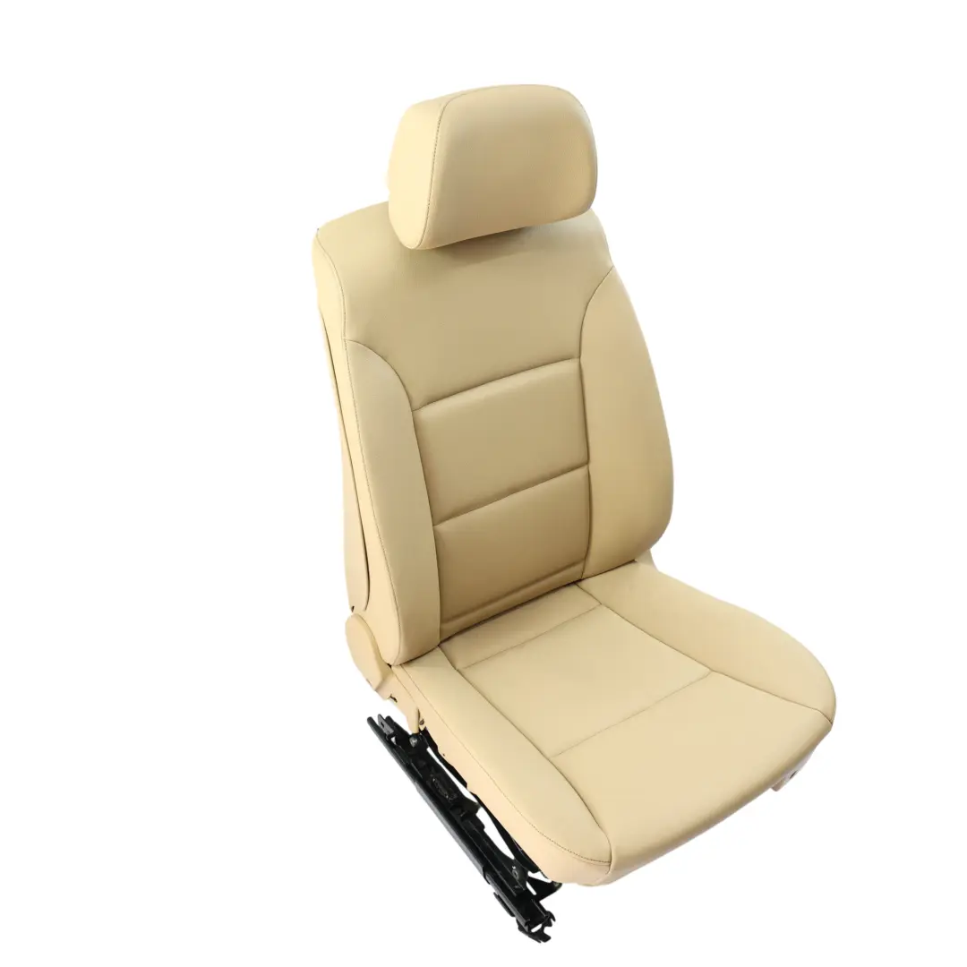BMW E60 Front Seat Electric Heated Left N/S Imitation Leather Beige - SKU 7112931 - Part number 7112931
