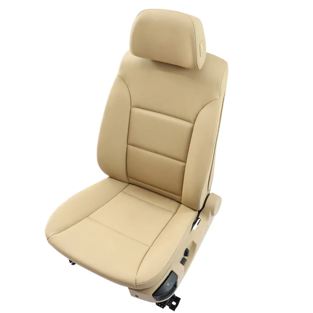 BMW E60 Front Seat Electric Heated Left N/S Imitation Leather Beige - SKU 7112931 - Part number 7112931