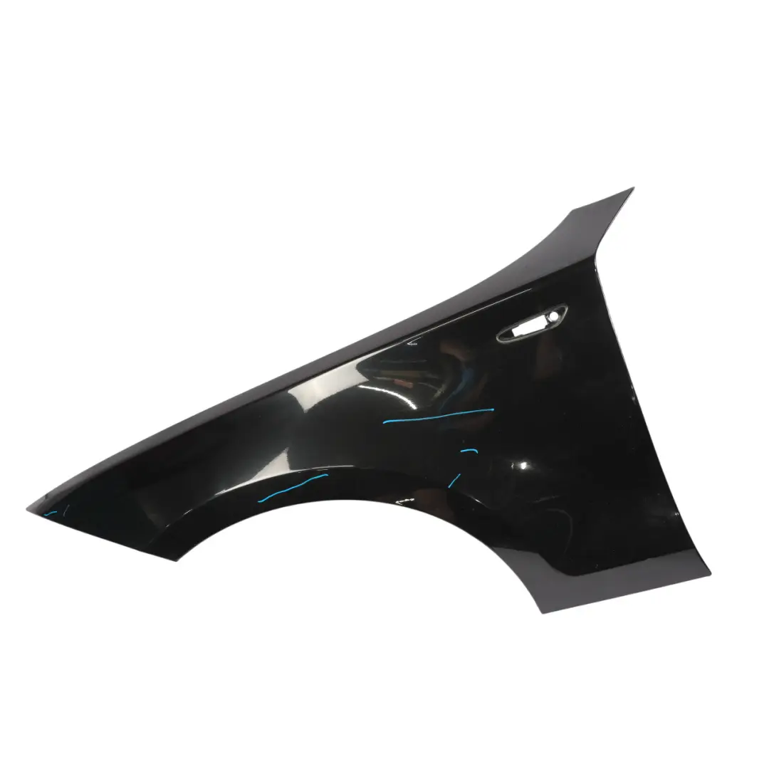 BMW E81 E87 Side Panel Wing Fender Front Left N/S Black Sapphire 475 - SKU 7133227-BS10 - Part number 7133227