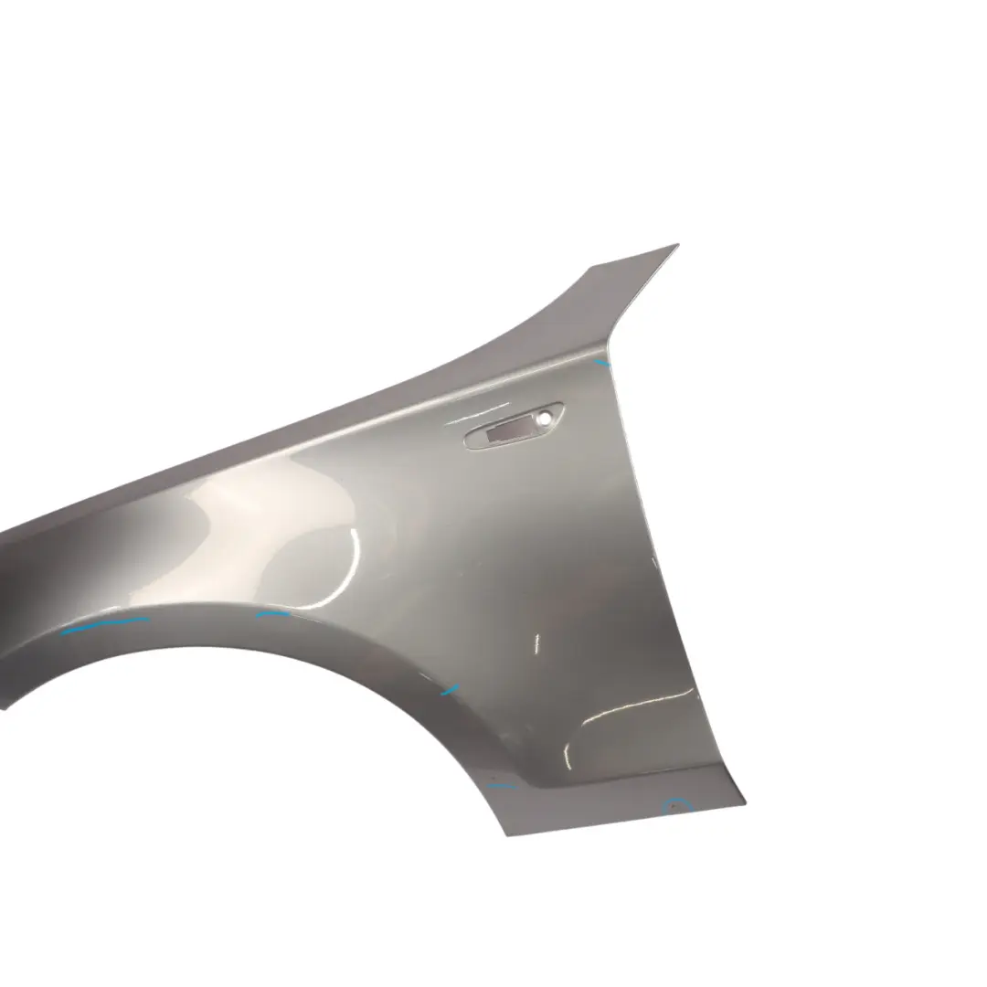 Side Panel Wing Fender Front Left N/S Quarzblau Blau Blue - A18 to BMW E81 E87 with Part number 7133227 BMW E81 E87 Side Panel Wing Fender Front Left N/S Quarzblau Blau Blue - A18 - SKU 7133227-QB - Part number 7133227