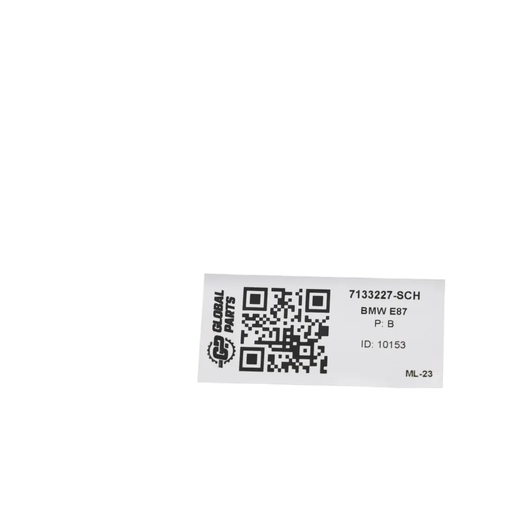 BMW E81 E82 E87 E88 LCI Pareti Anteriore Sinistra Parafango Schwarz 2 Nero - 668 - SKU 7133227-SCH - Numero di parte 7133227