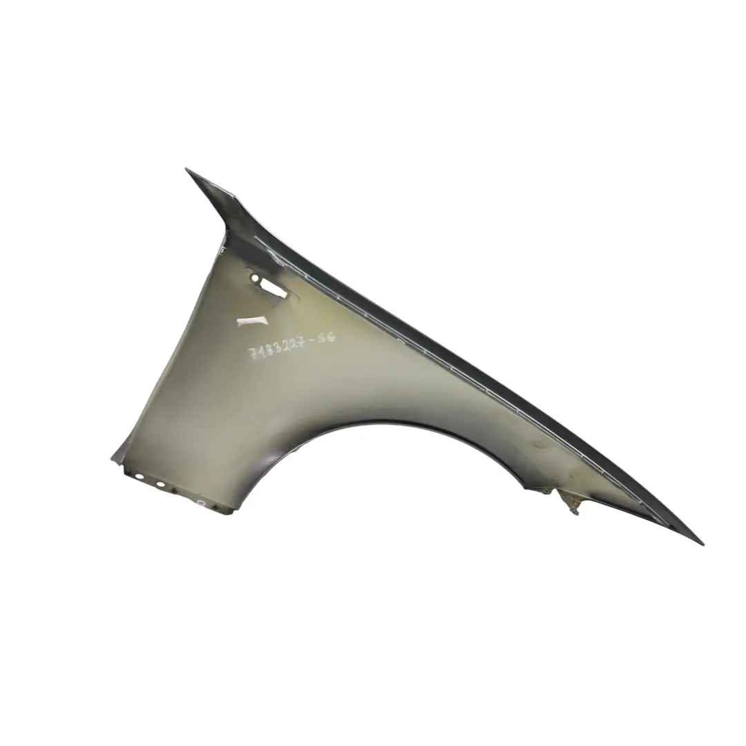 BMW E81 E87 Side Panel Wing Fender Front Left N/S Sparkling Graphite - A22 - SKU 7133227-SG - Part number 7133227