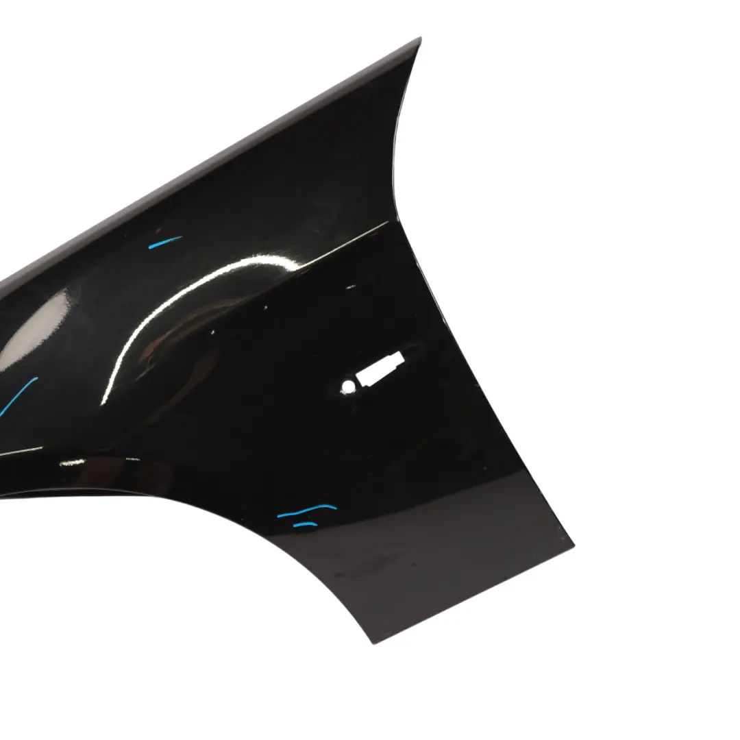BMW E90 E91 Side Panel Fender Wing Front Right O/S Black Sapphire - 475 - SKU 7135680-BS - Part number 7135680