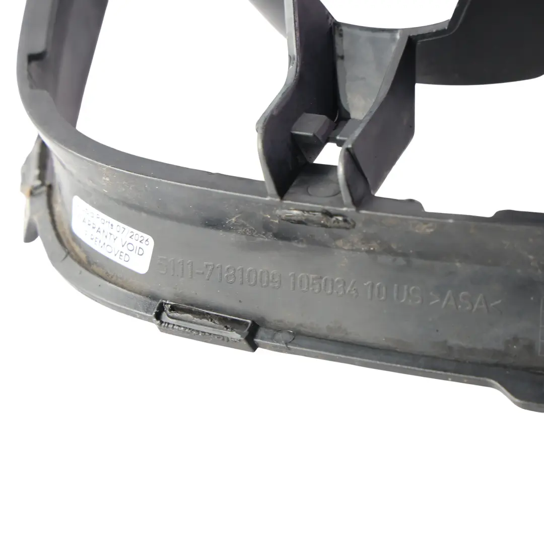 BMW X6 E71 Kratka Zderzaka Przednia Czarna Lewa - SKU 7181009 - Numer Części 7181009