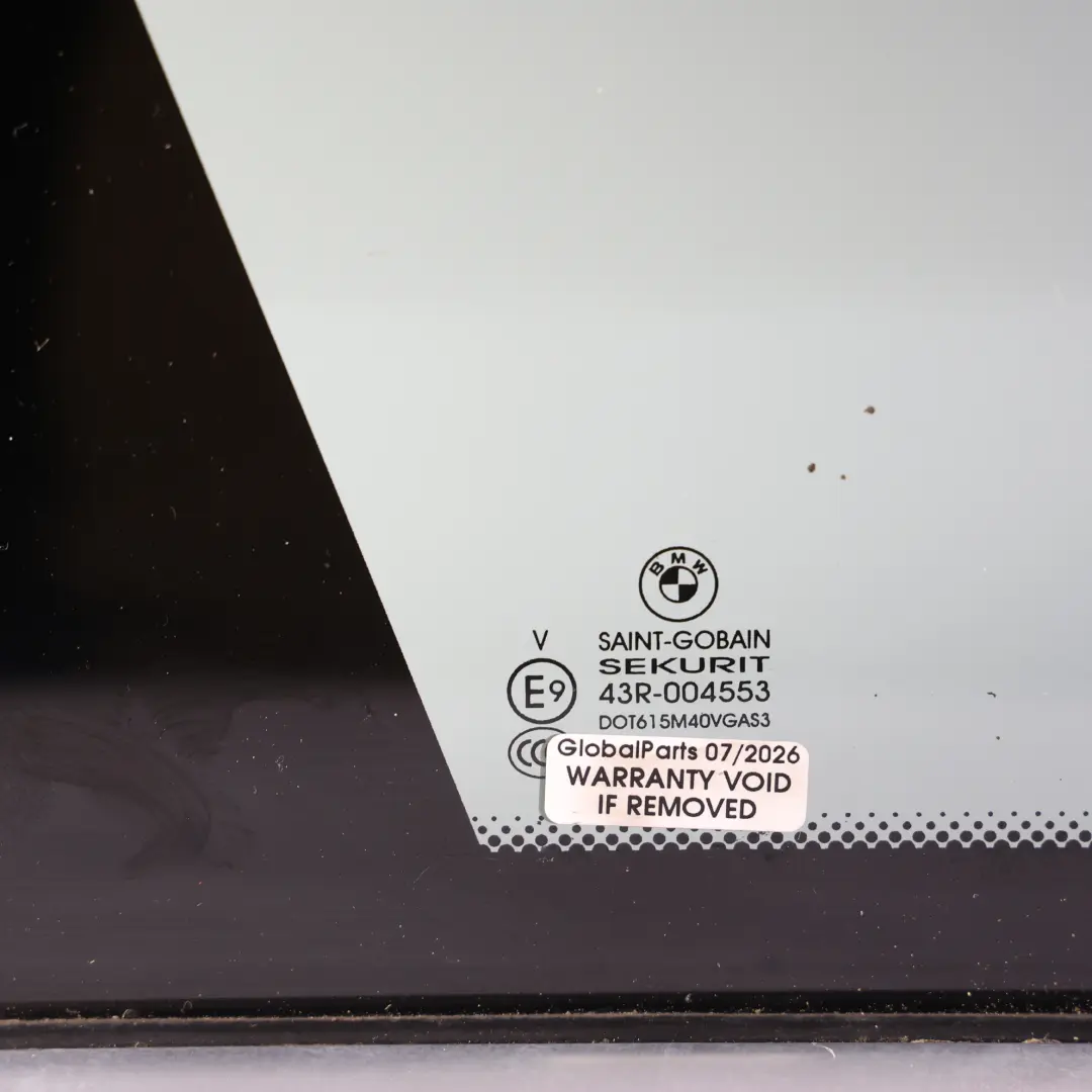 BMW X5 E70 Side Window Quarter Rear Left N/S Glass Glazing Chrome Strip - SKU 7207873-1 - Part number 7207873