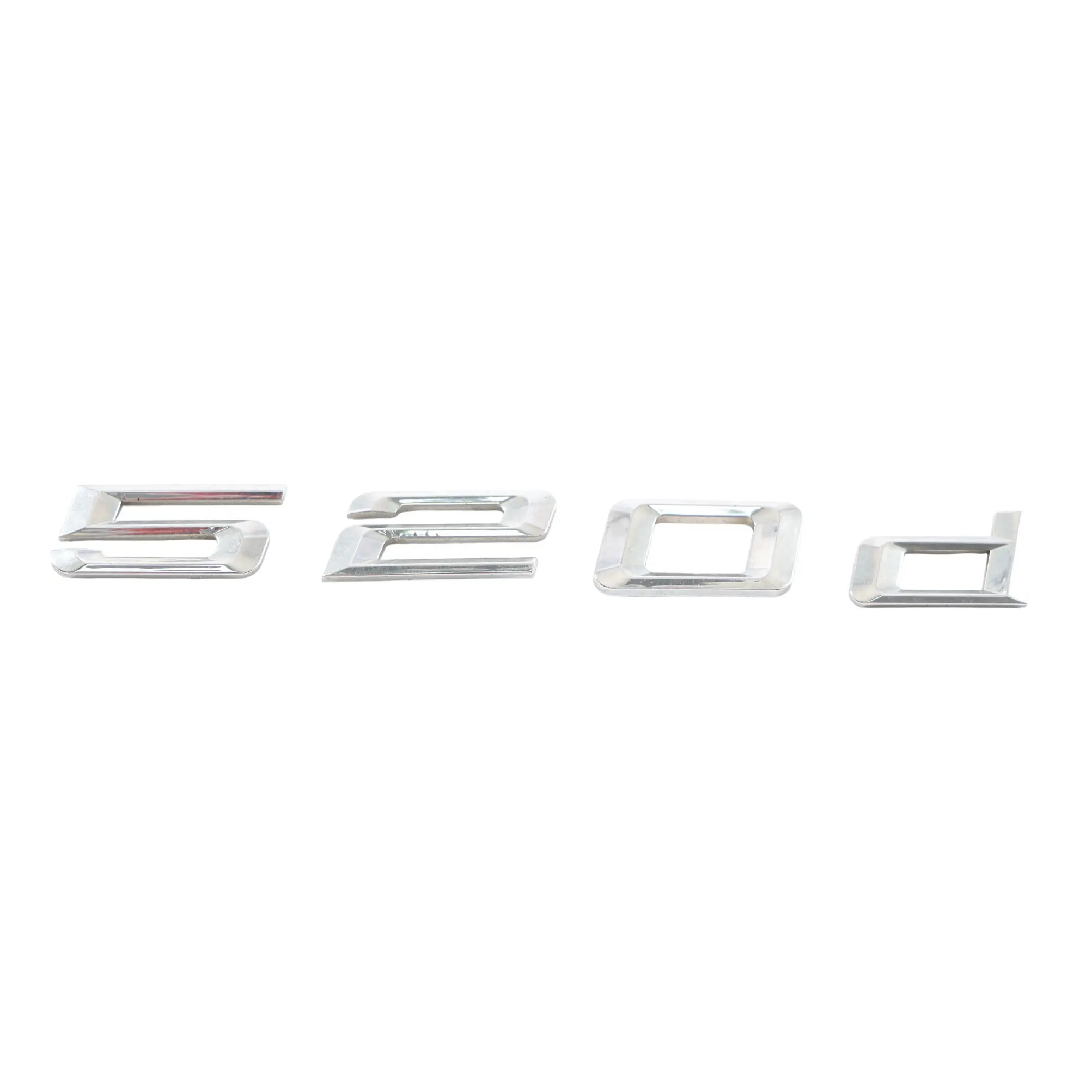 BMW F11 Emblema Scritta Badge Portellone Posteriore 520d Cromato 7209160
