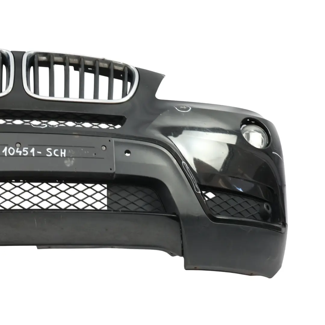 BMW X3 F25 Front Bumper Trim Panel Covering Schwarz 2 Black - 668 - SKU 7210451-SCH - Part number 7210451