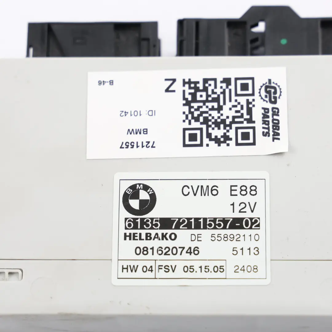 Verdeck Dach Steuergerät Modul CVM6 9211494 für BMW E88 Cabrio mit Teilenummer 7211557 BMW E88 Cabrio Verdeck Dach Steuergerät Modul CVM6 9211494 - SKU 7211557 - Teilenummer 7211557