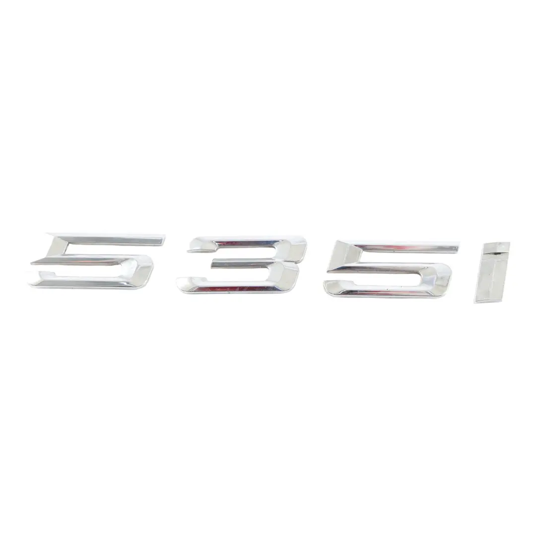 Boot Trunk Lettering Emblem Badge 535i to BMW F10 LCI Rear Tailgate with Part number 7219540 BMW F10 LCI Rear Tailgate Boot Trunk Lettering Emblem Badge 535i - SKU 7219540 - Part number 7219540