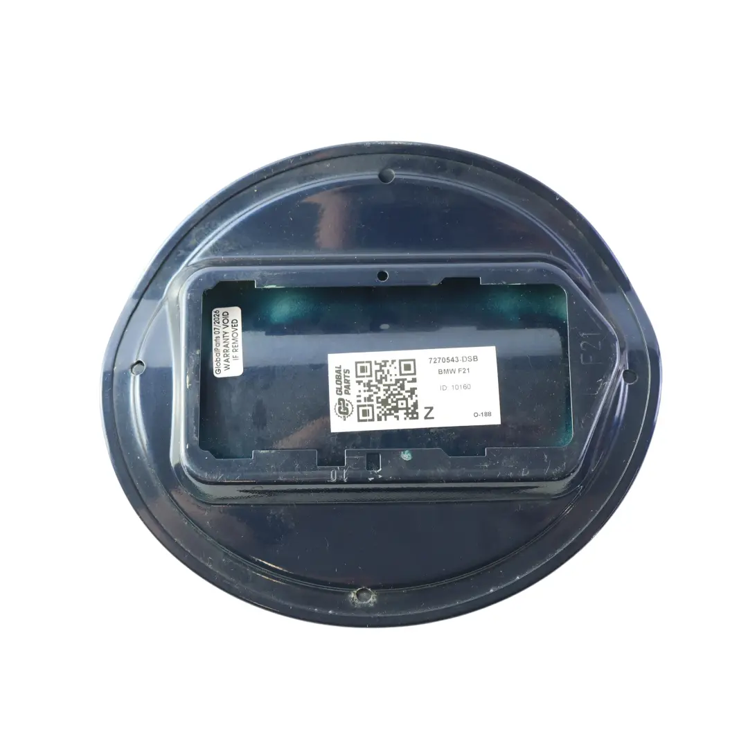 BMW F21 F21N LCI Tapa Combustible Azul Profundo Metálico A76 - SKU 7270543-DSB - Número de pieza 7270543