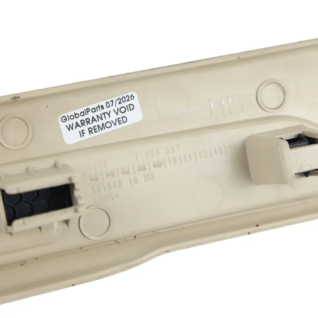 Front Door Entrance Cover Strip Trim Left N/S M Sport Beige to BMW F15 F16 with Part number 7284557 BMW F15 F16 Front Door Entrance Cover Strip Trim Left N/S M Sport Beige - SKU 7284557-2 - Part number 7284557