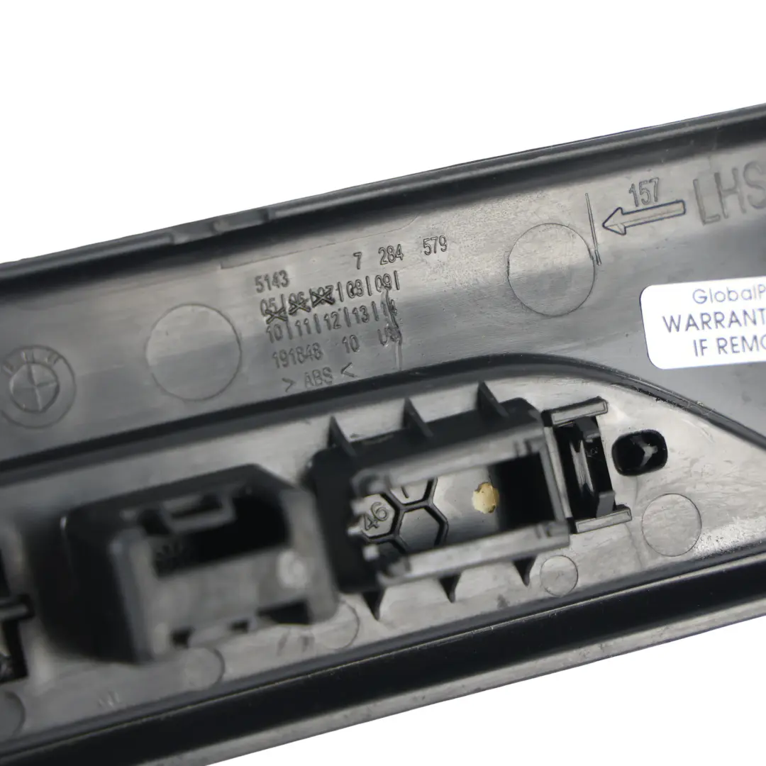 BMW F15 F16 Listwa Progowa Tylna Lewa Czarno-Srebrna - SKU 7284579-1 - Numer Części 7284579