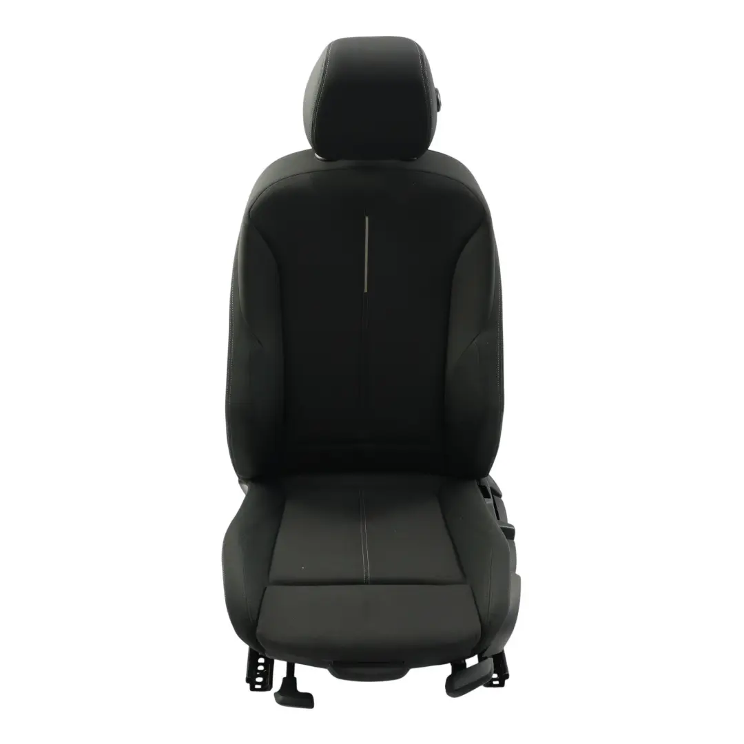 Front Sport Seat Left N/S Cloth Fabric Track / Anthracite Grey Accent to BMW F20 with Part number 7295131 BMW F20 Front Sport Seat Left N/S Cloth Fabric Track / Anthracite Grey Accent - SKU 7295131-5 - Part number 7295131