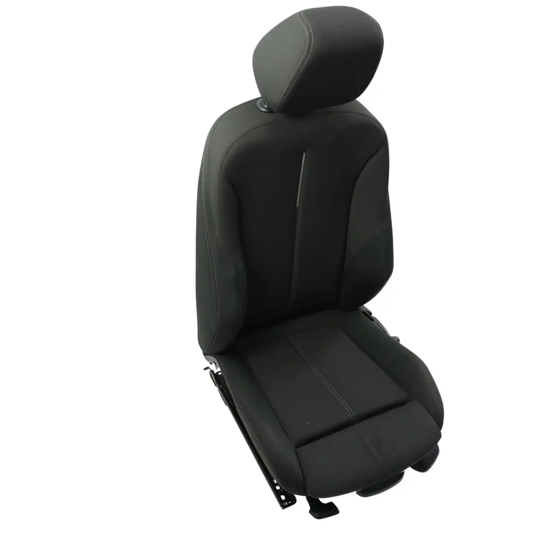Front Sport Seat Left N/S Cloth Fabric Track / Anthracite Grey Accent to BMW F20 with Part number 7295131 BMW F20 Front Sport Seat Left N/S Cloth Fabric Track / Anthracite Grey Accent - SKU 7295131-5 - Part number 7295131