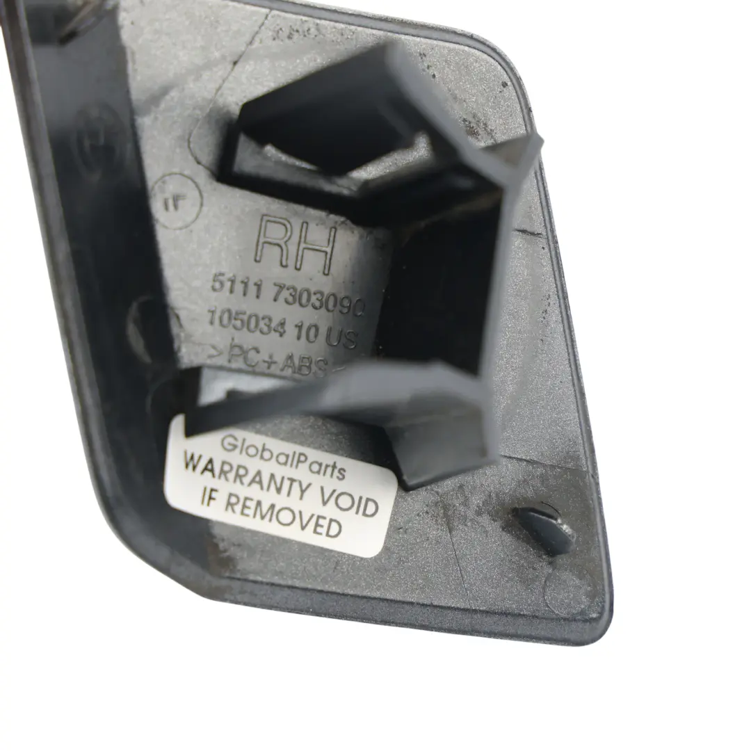BMW X5 F15 X6 F16 Scheinwerfer Waschabdeckung Vorne Rechts Spacegrau A52 - SKU 7303090-SCG - Teilenummer 7303090