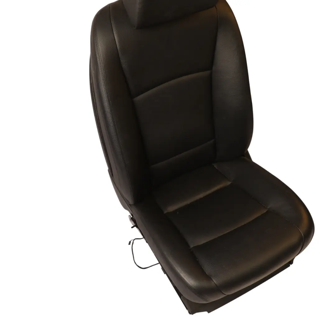 BMW F01 LCI Front Seat Heated Electric Left N/S Leather Dakota Black - SKU RHD-7303339-1 - Part number 7303339