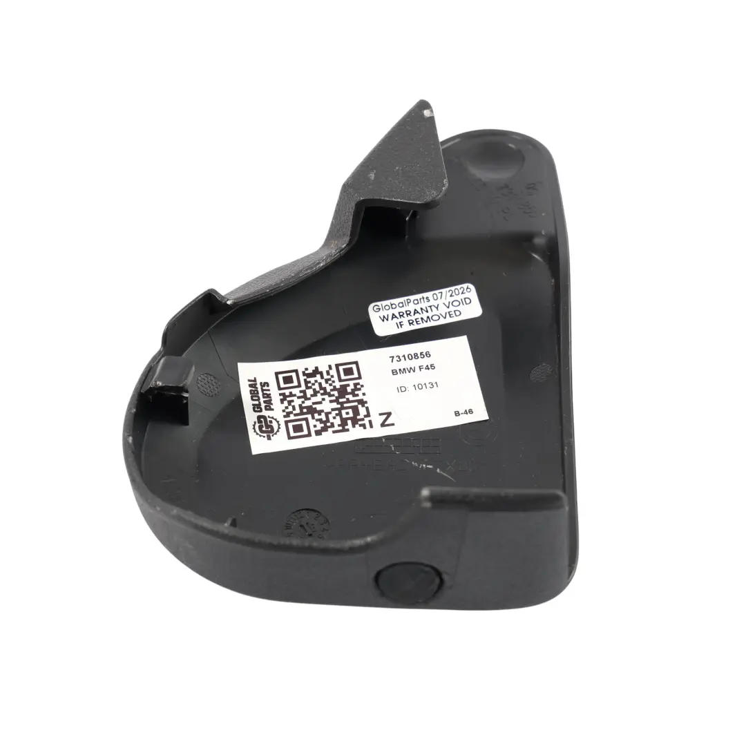 Cubierta Panel Moldura Asiento Delantero Derecho Negro para BMW F45 con número de pieza 7310856 BMW F45 Cubierta Panel Moldura Asiento Delantero Derecho Negro - SKU 7310856 - Número de pieza 7310856