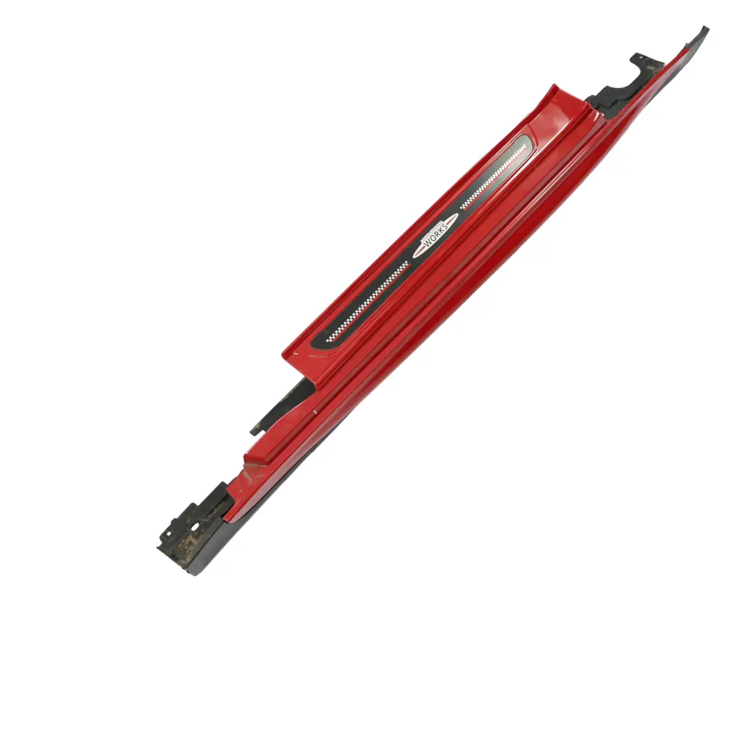 Mini F56 Side Skirt Left N/S JCW Sill Side Cover Rocker Panel Chili Red - 851 - SKU 7352151-CHRED - Part number 7352151