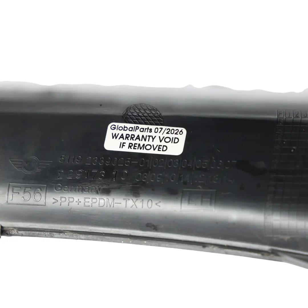 Listwa Zderzaka Przednia Lewa Czarna 2339025 do Mini Cooper S F55 F56 F57 JCW o numerze 7360743 Mini Cooper S F55 F56 F57 JCW Listwa Zderzaka Przednia Lewa Czarna 2339025 - SKU 7360743-1 - Numer Części 7360743