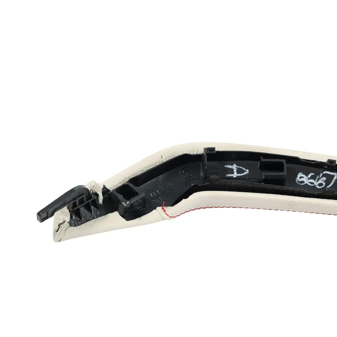 Uchwyt Wewnętrzny Drzwi Przedni Lewy Skóra Biały Ivory do BMW F25 F26 o numerze 7361033 BMW F25 F26 Uchwyt Wewnętrzny Drzwi Przedni Lewy Skóra Biały Ivory - SKU 7361033 - Numer Części 7361033