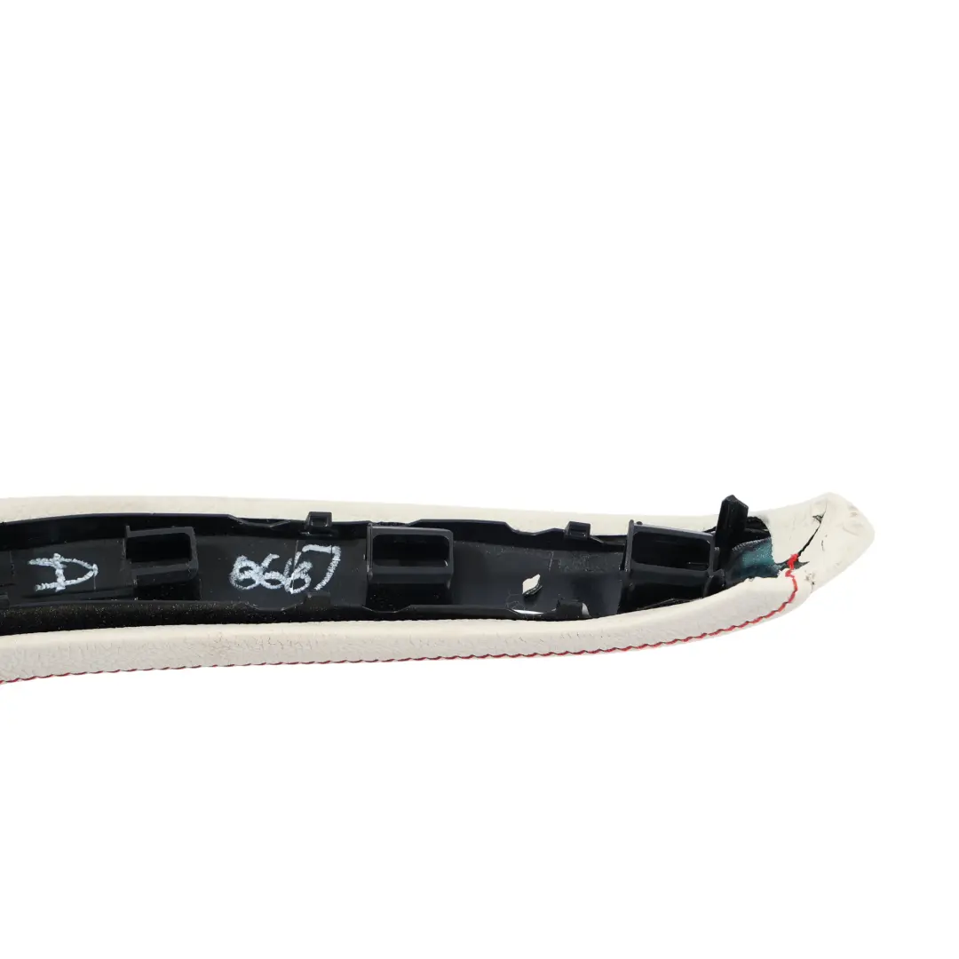 BMW F25 F26 Uchwyt Wewnętrzny Drzwi Przedni Lewy Skóra Biały Ivory - SKU 7361033 - Numer Części 7361033