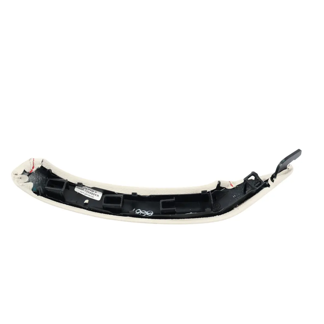 BMW F25 F26 Door Interior Handle Front Left N/S Leather Ivory White - SKU 7361033 - Part number 7361033
