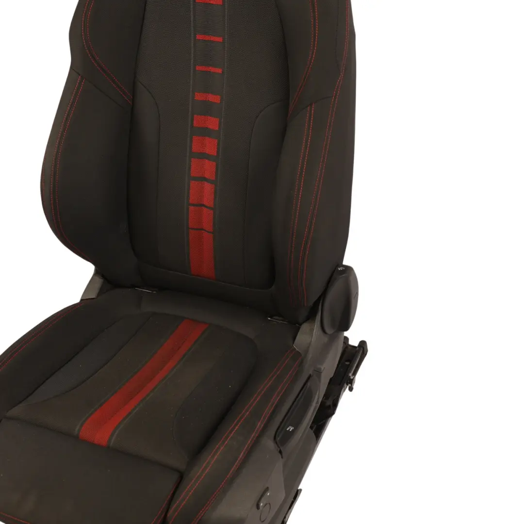 Front Left N/S Interior Cloth Fabric Race Anthracite Red to BMW F45 Sport Seat with Part number 7374645 BMW F45 Sport Seat Front Left N/S Interior Cloth Fabric Race Anthracite Red - SKU 7374645-2 - Part number 7374645