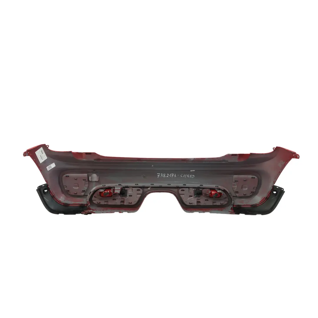 Bumper JCW Trim Panel Cover Chili Red - 851 to Mini F56 F57 Rear with Part number 7382173 Mini F56 F57 Rear Bumper JCW Trim Panel Cover Chili Red - 851 - SKU 7382173-CHRED - Part number 7382173