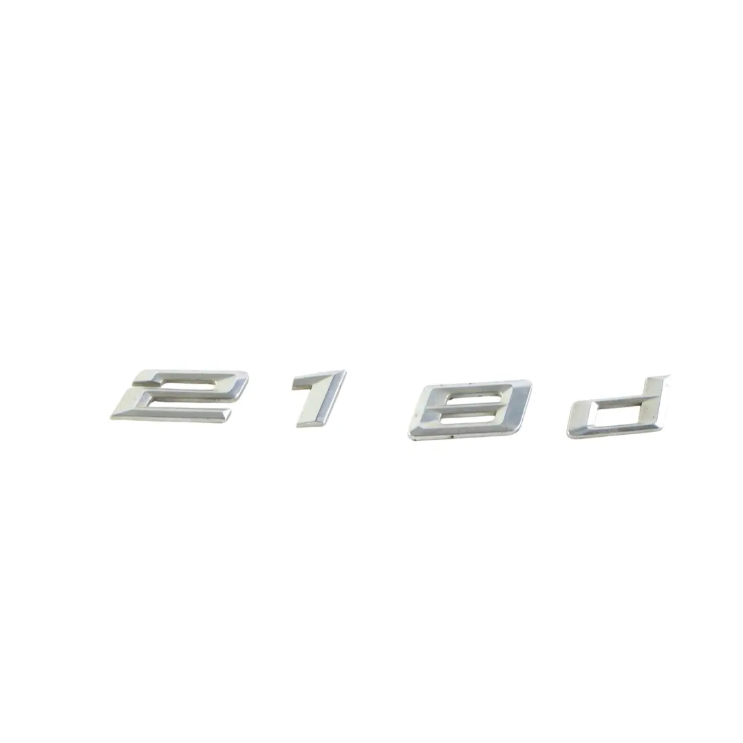Kofferraum Heckklappe Emblem Schriftzug für BMW F45 Active Tourer 218d mit Teilenummer 7383514 BMW F45 Active Tourer 218d Kofferraum Heckklappe Emblem Schriftzug - SKU 7383514 - Teilenummer 7383514