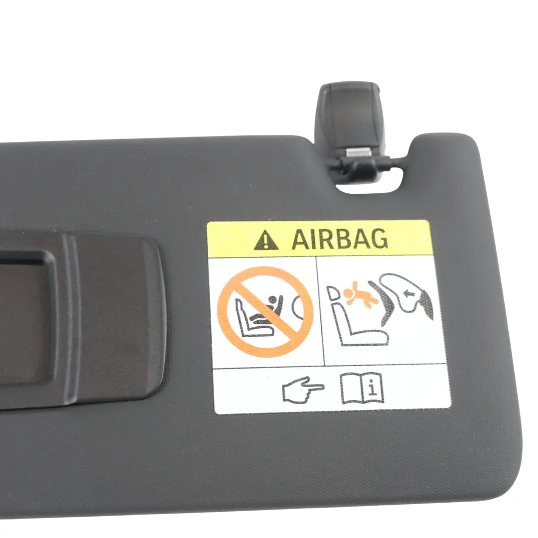 BMW X5 F15 Sun Visor Cover Trim With Mirror Grey Left N/S - SKU 7402639 - Part number 7402639