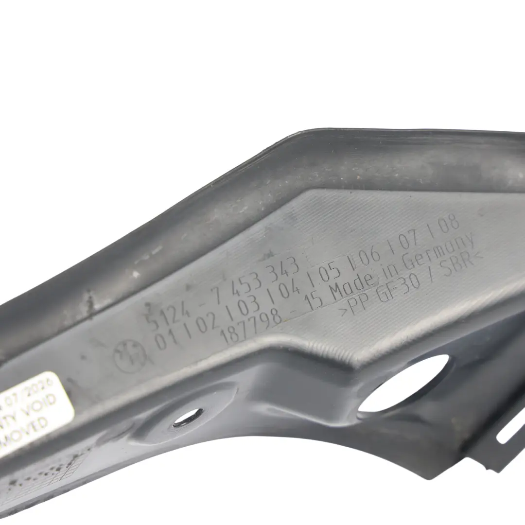 BMW F34 GT Kofferraum Deckel Zierleiste Abdeckung Panel Links 7453344 - SKU 7453343 - Teilenummer 7453343