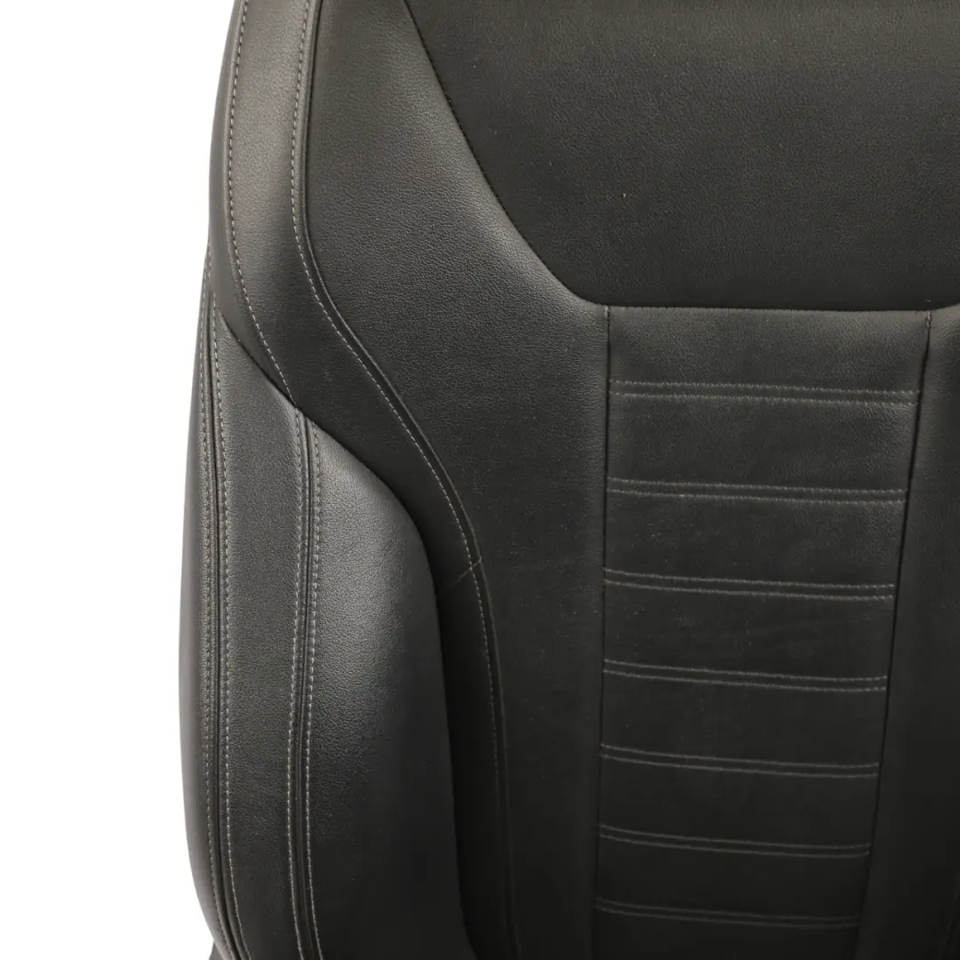 BMW X3 G01 Front Seat Sport Heated Right O/S Leather Vernasca Black Gray Threads - SKU 7472486 - Part number 7472486
