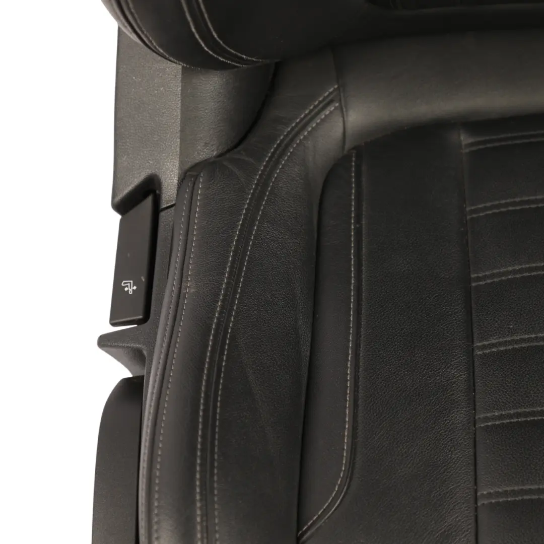 Front Seat Sport Heated Right O/S Leather Vernasca Black Gray Threads to BMW X3 G01 with Part number 7472486 BMW X3 G01 Front Seat Sport Heated Right O/S Leather Vernasca Black Gray Threads - SKU 7472486 - Part number 7472486