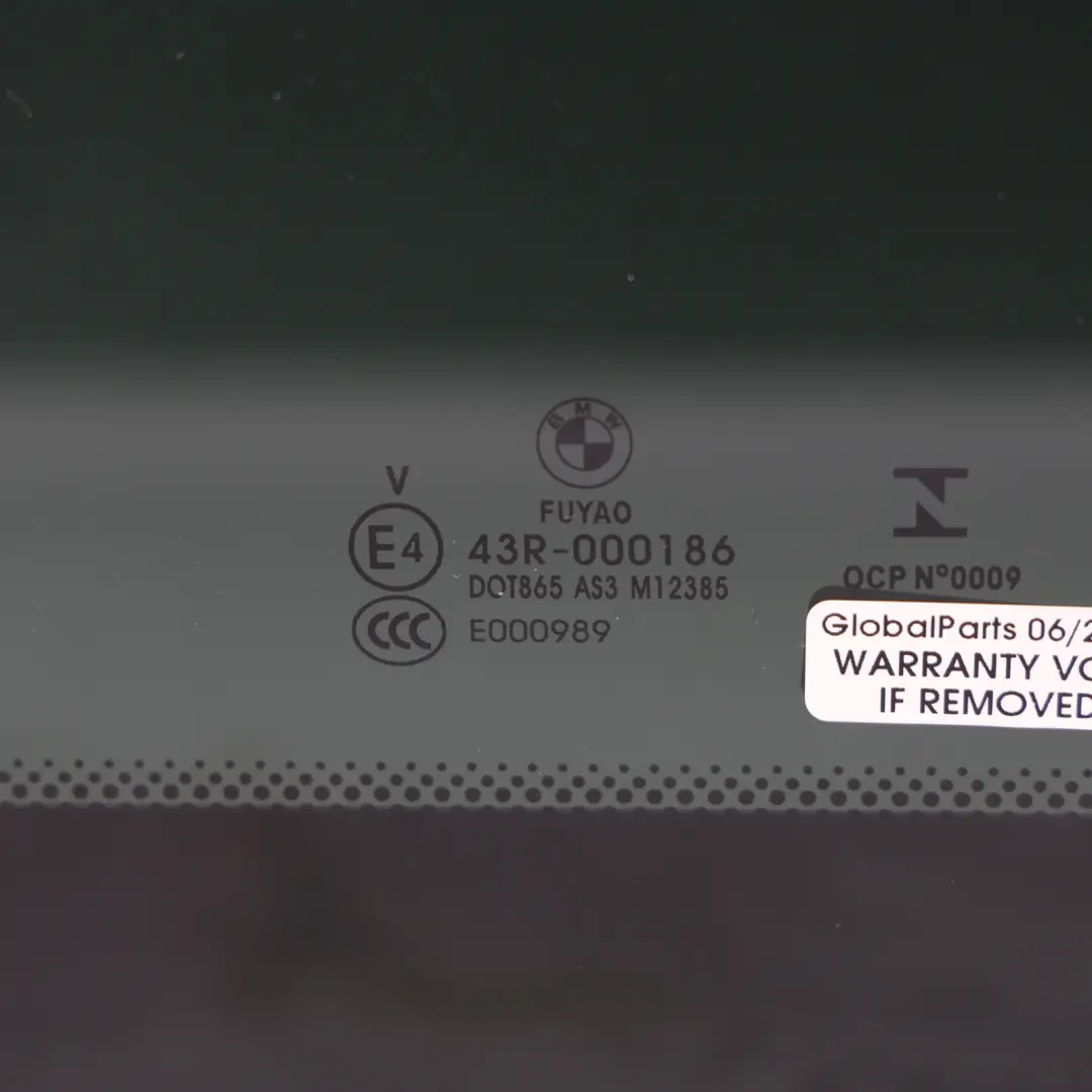 BMW F40 Panoramic Sunroof Roof Front Glass Glazing AS3 Tinted - SKU 7481653 - Part number 7481653