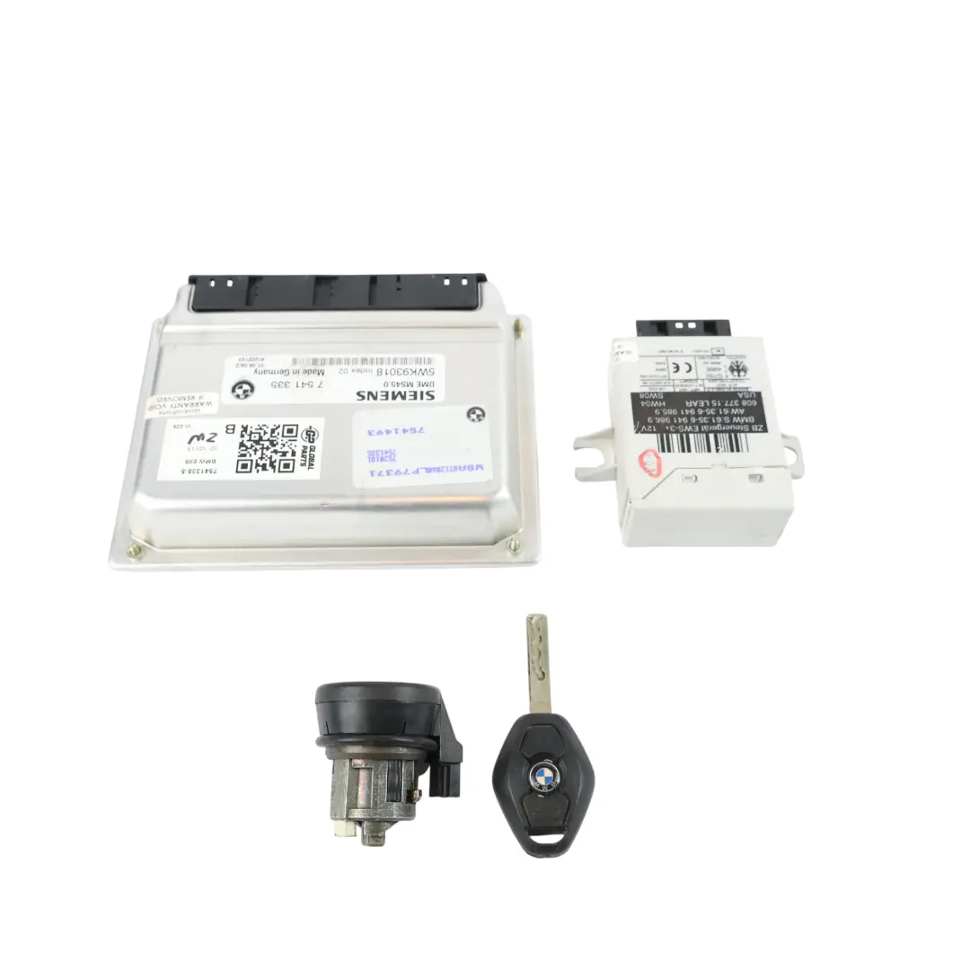 BMW Z4 E85 2.2i M54 170HP Engine Control ECU Kit DME EWS3 + Key Manual - SKU 7541335-5 - Part number 7541335