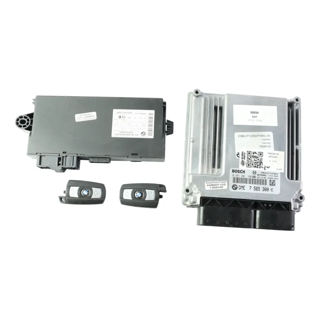 BMW E87 E90 E91 120i 320i N46 150HP Engine ECU Kit DME CAS3 Key Manual - SKU 7565300-19 - Part number 7565300
