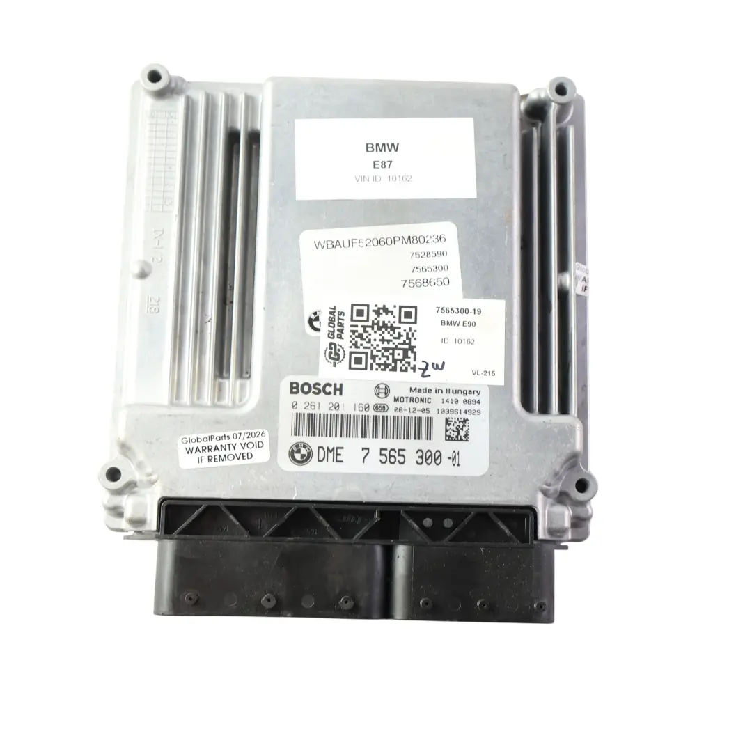 BMW E87 E90 E91 120i 320i N46 150HP ECU Kit DME CAS3 Manuel Des Clés - SKU 7565300-19 - Numéro de pièce 7565300