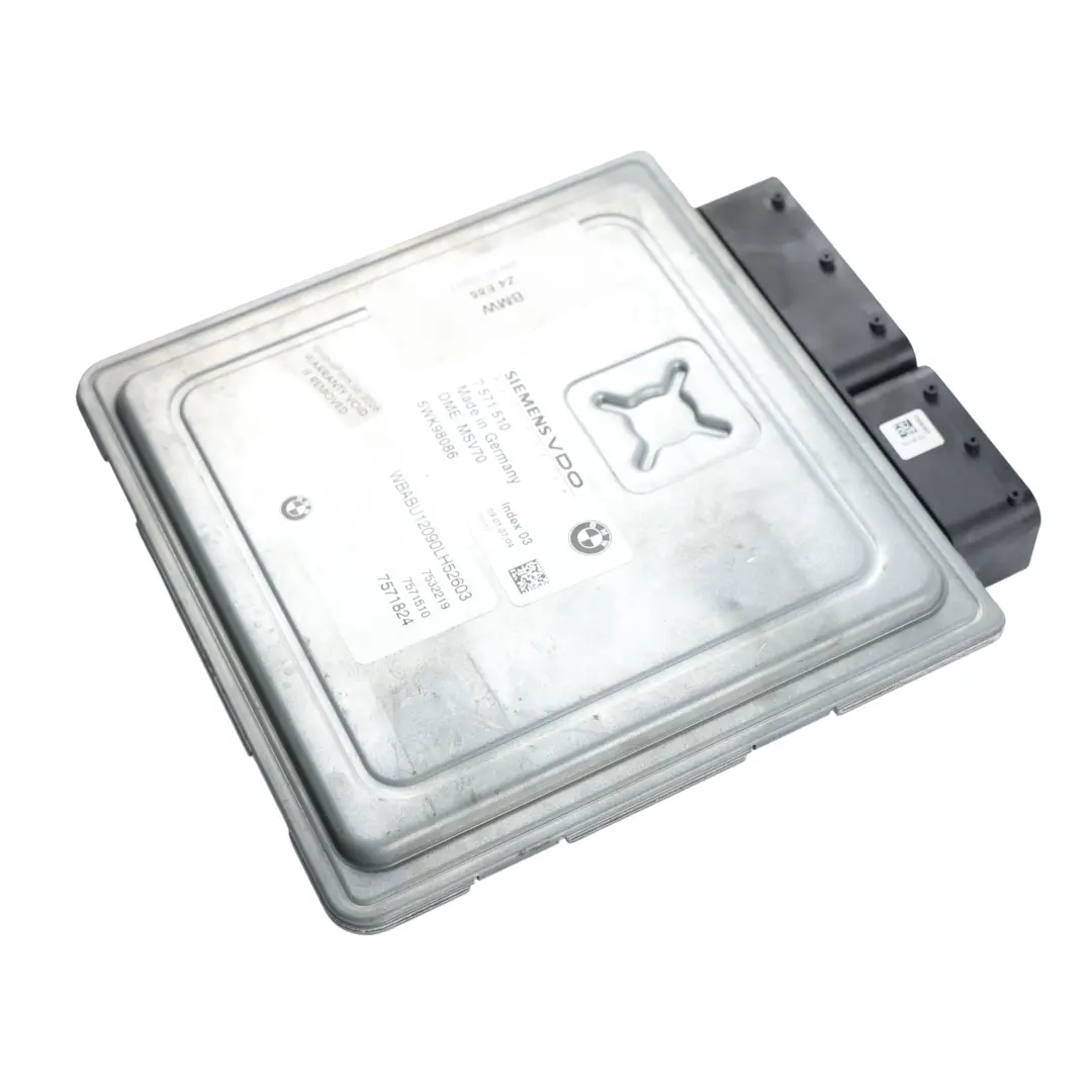 BMW Z4 E85 Roadster 2.5i N52 177HP Unidad Control Motor ECU DME Manual - SKU 7571510-5 - Número de pieza 7571510